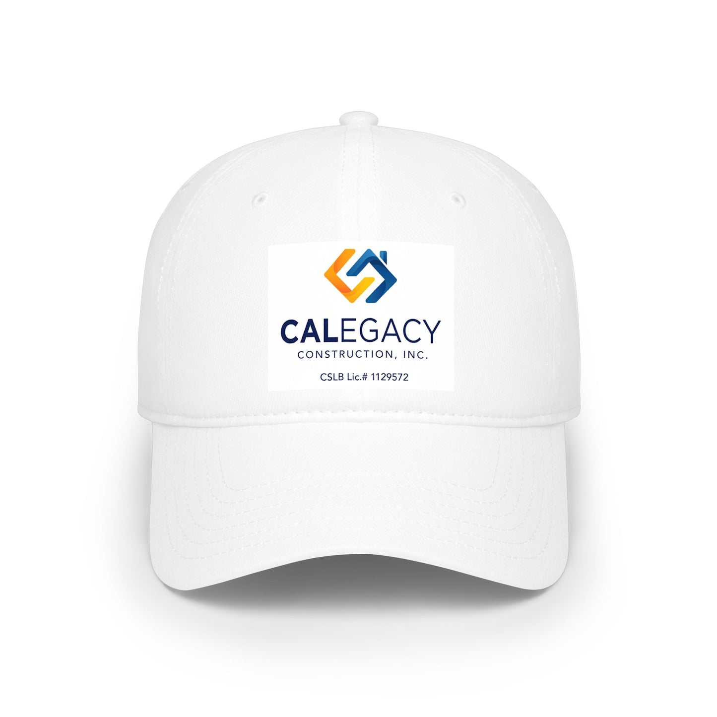 Low Profile Baseball Cap — Calegacy Construction Logo Hat